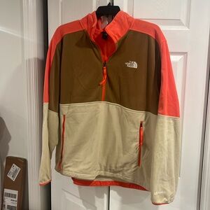 The north face fleece pull over.